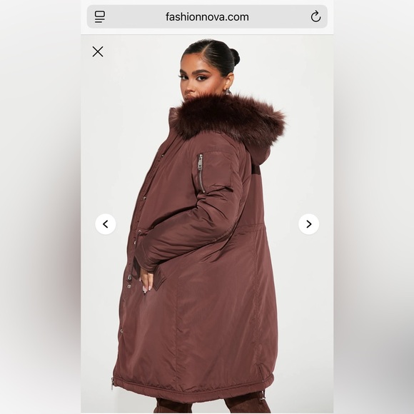 Oh Baby Utility Jacket - Chocolate - Picture 3 of 4